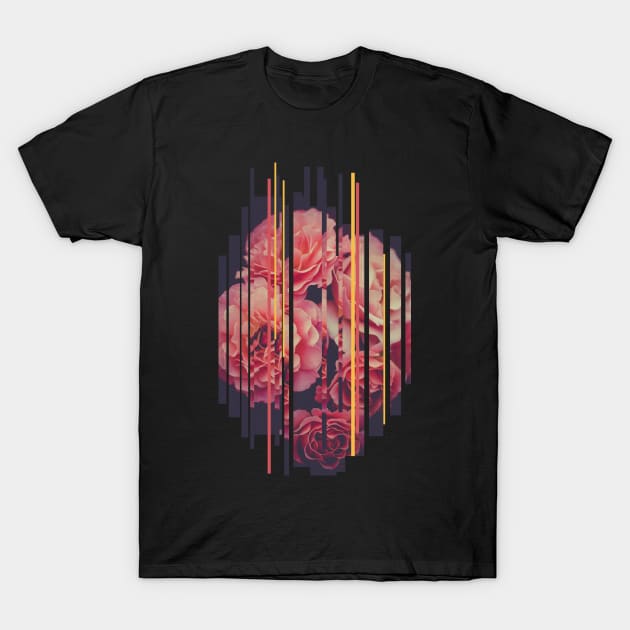 Rose Glitches Vertical T-Shirt by yoyomonsterph